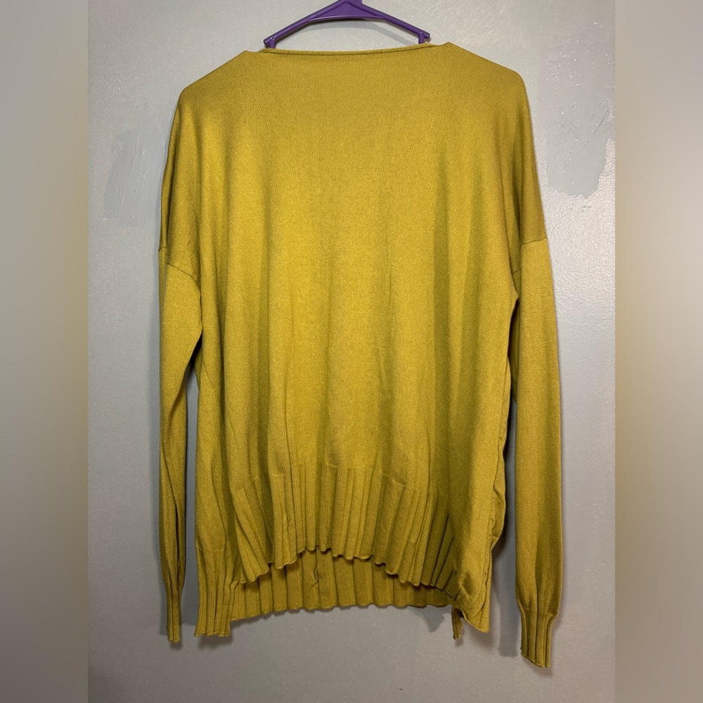 Planet by Lauren G Mustard Yellow Sweater